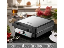 Hot SB-2060 Waffeleisen für 4 Waffeln Antihaftbeschichtung 1200 Watt Haushaltsgeräte