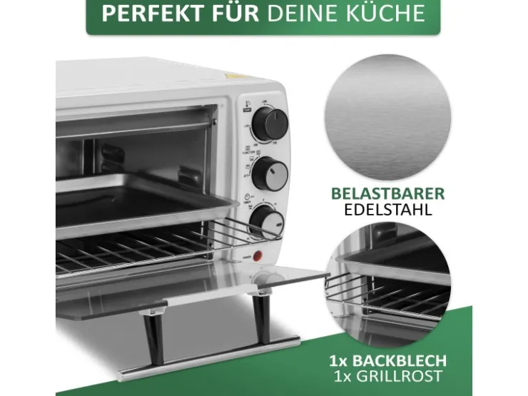 Sale STEINBORG SB-3005W Minibackofen 13 Liter 1200 Watt Weiß