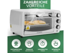 Sale STEINBORG SB-3005W Minibackofen 13 Liter 1200 Watt Weiß