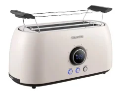 Online SB-2214 XXL 4 Scheiben Toaster Digitales Display 1500 Watt Beige Haushaltsgeräte