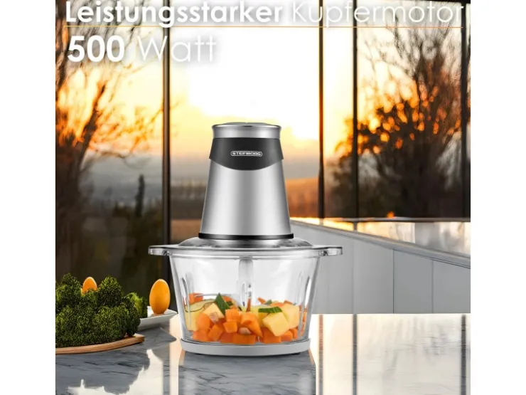 Best STEINBORG SB-2640 Zerkleinerer mit Glasbehälter Elektrisch 1,8L 500 Watt