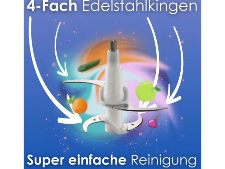 Best STEINBORG SB-2640 Zerkleinerer mit Glasbehälter Elektrisch 1,8L 500 Watt