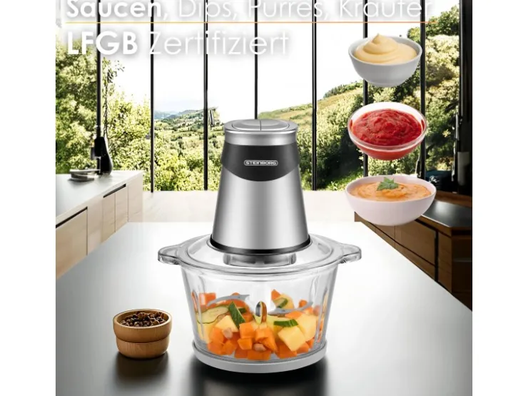 Best STEINBORG SB-2640 Zerkleinerer mit Glasbehälter Elektrisch 1,8L 500 Watt