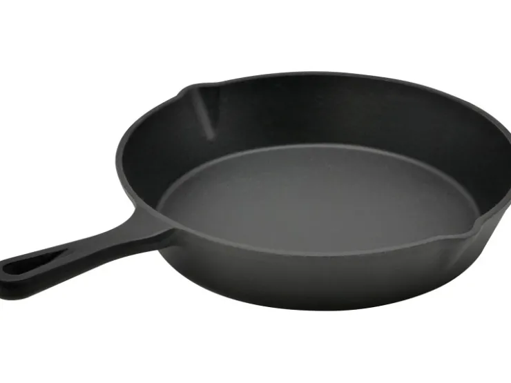 Steuber Herde<Grill-Gusspfanne Ø 24 cm Schwarz
