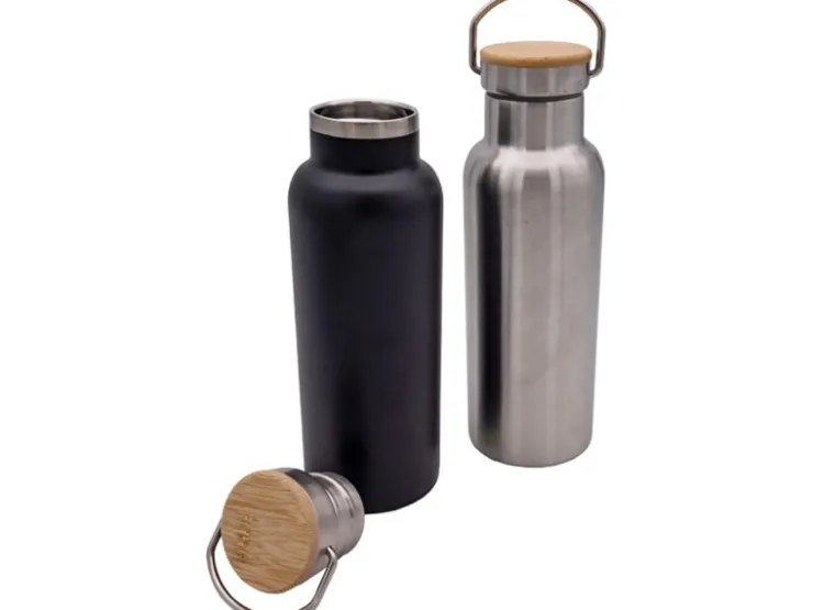 New Steuber Trinkflasche mit Tragehenkel ca. 600 ml Schwarz