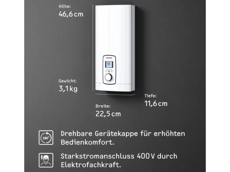New Durchlauferhitzer DEL 18/21/24 PLUS Durchlauferhitzer