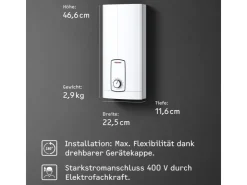 Stiebel Eltron Durchlauferhitzer<Elektronischer Durchlauferhitzer DHB ST TREND 18/21/24 kW Wählbar