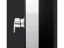 Summer Fun Einhebelmischer<Exquisit Solardusche aus Edelstahl mit Glasfront