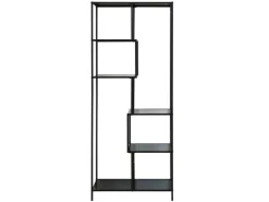 Sale SVITA Kela Metallregal 6 Ebenen Küchenregal Badregal Industrial Style Schwarz