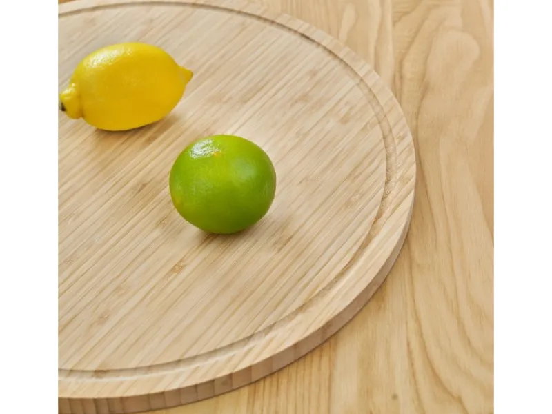 Sale Luigi 2er Bambustablett Schneidebrett Küchenbrett Servierplatte Saftrille Schneidebretter|Geschirr