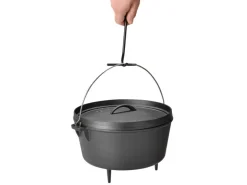 Clearance TAINO Dutch Oven Gusseisen 8L Set Deckelheber Ständer Zubehör Cast Iron
