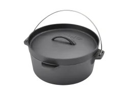Clearance TAINO Dutch Oven 4L Gusseisen Feuertopf Deckelheber Grillzubehör Dopf