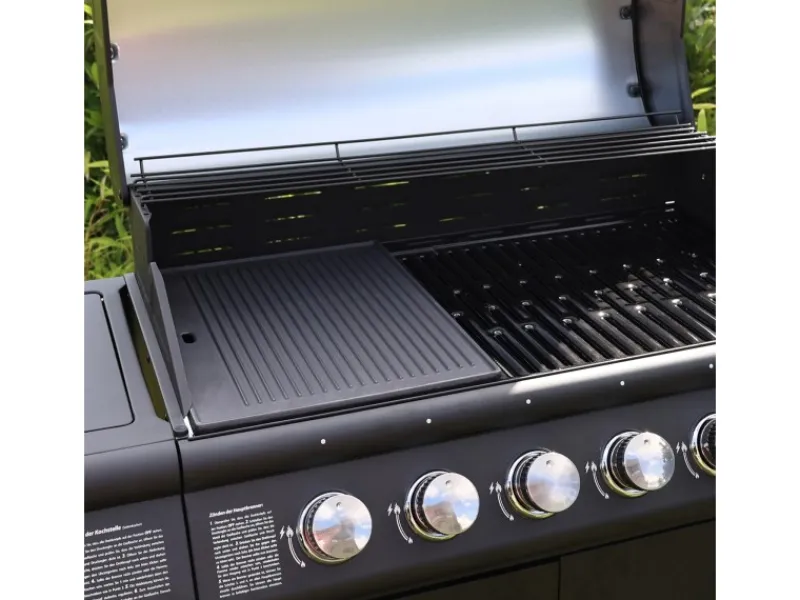 Clearance Grillplatte Zubehör Wendeplatte Gusseisen Pizzaplatte Gasgrill Pfannen