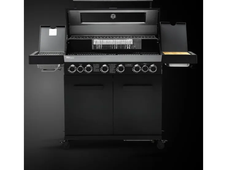 TAINO Schneidebretter<Platinum Yamara Dark 6+2 Gasgrill Stahl 6 Brenner Sear-Burner Backburner