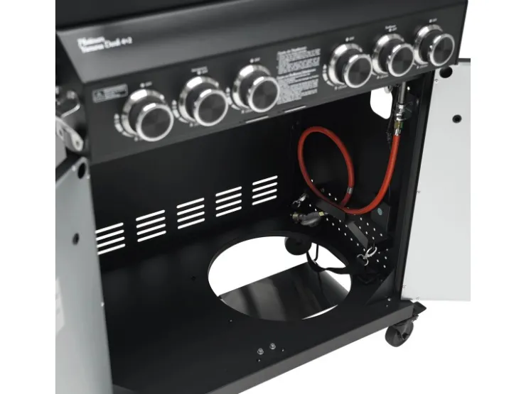 Outlet TAINO Platinum Yamara Dark 4+2 Set Mit Haube Gasgrill Stahl 4 Brenner Sear-Burner Backburner