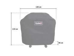 Outlet TAINO Platinum Yamara Dark 4+2 Set Mit Haube Gasgrill Stahl 4 Brenner Sear-Burner Backburner