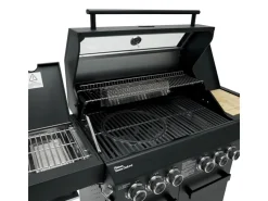Outlet TAINO Platinum Yamara Dark 4+2 Set Mit Haube Gasgrill Stahl 4 Brenner Sear-Burner Backburner