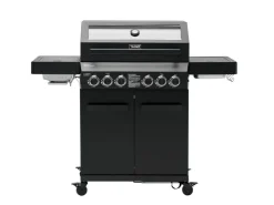 Outlet TAINO Platinum Yamara Dark 4+2 Set Mit Haube Gasgrill Stahl 4 Brenner Sear-Burner Backburner