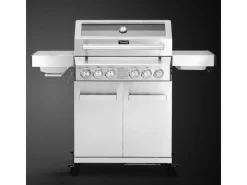 Platinum Yamara 4+2 Gasgrill Edelstahl 4 Brenner Sear-Burner Backburner Schneidebretter