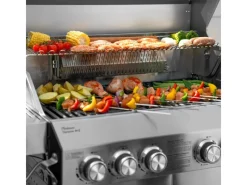 Platinum Yamara 4+2 Gasgrill Edelstahl 4 Brenner Sear-Burner Backburner Schneidebretter