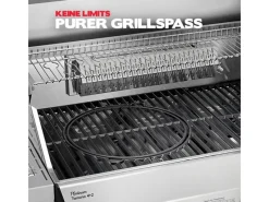 Platinum Yamara 4+2 Gasgrill Edelstahl 4 Brenner Sear-Burner Backburner Schneidebretter