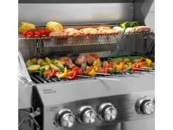 New TAINO Platinum Yamara 4+2 Gasgrill Set mit Haube Edelstahl 4 Brenner Sear-Burner Backburner