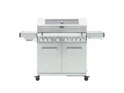 Platinum Yamara 6+2 Set Mit Haube Gasgrill Edelstahl 6 Brenner Sear-Burner Backburner Schneidebretter