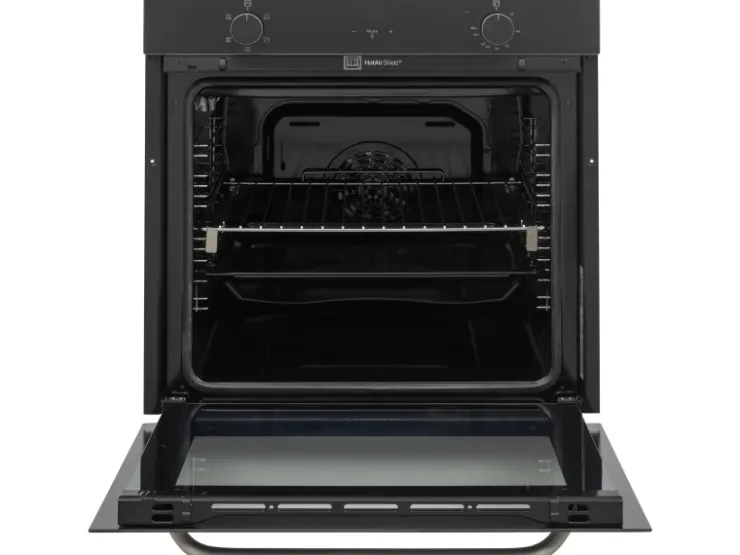 Telefunken Kochfelder<Backofen Einbaubackofen Autark 78 Liter Hot Air Shield 60 cm Einbau Ofen Ohne Kochfeld Schwarz