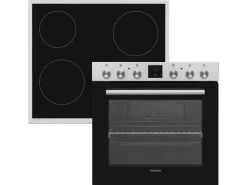Best Einbauherd-Set Backofen mit Glaskeramik-Kochfeld 4 Zonen Teleskopauszug 78 Liter B-HS-75-C-I Kochfelder