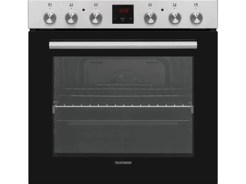 Best Einbauherd-Set Backofen mit Glaskeramik-Kochfeld 4 Zonen Teleskopauszug 78 Liter B-HS-75-C-I Kochfelder