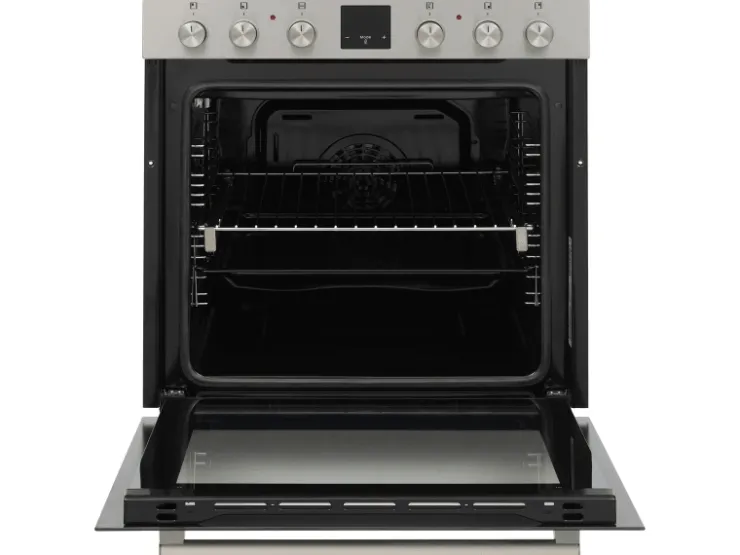 Sale Telefunken Einbauherd-Set Backofen mit Induktionskochfeld 4 Zonen Teleskopauszug 78 Liter B-HS-75-I-I
