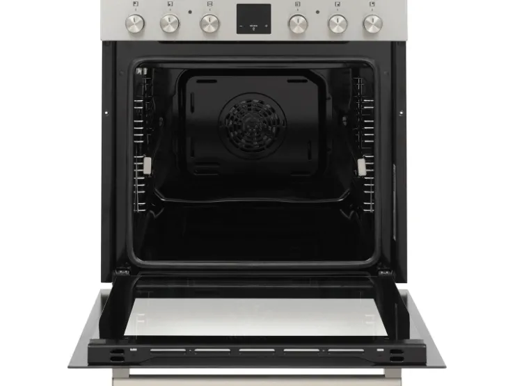Sale Telefunken Einbauherd-Set Backofen mit Induktionskochfeld 4 Zonen Teleskopauszug 78 Liter B-HS-75-I-I
