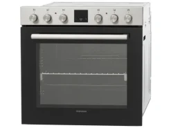 Sale Telefunken Einbauherd-Set Backofen mit Induktionskochfeld 4 Zonen Teleskopauszug 78 Liter B-HS-75-I-I
