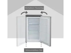 Hot Telefunken Gefrierschrank 63L Nutzinhalt Tiefkühlschrank 4Sterne Höhe 82,1cm Breite 48cm CF-34-101-S