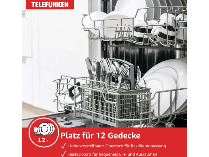 Sale Geschirrspüler teilintegriert Einbauspülmaschine 60 cm 12 Maßgedecke 9 Programme AquaStop G-ET-6014-C-I Geschirrspüler|Einbauküchen