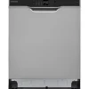 Geschirrspüler Unterbau 60 cm Spülmaschine Silber 12 Maßgedecke 6 Programme AquaStop 45 dB GEU6012DI Geschirrspüler