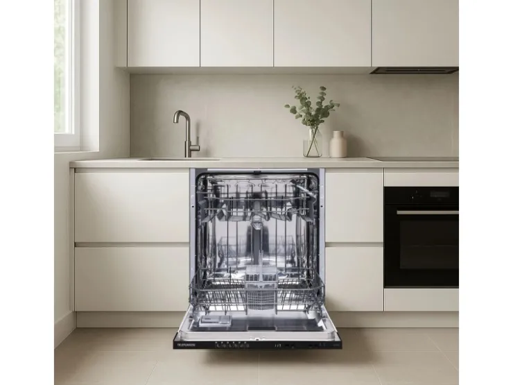 Clearance Telefunken Geschirrspüler Vollintegrierbar 60 cm Einbau Spülmaschine 12 Maßgedecke 6 Programme AquaStop GEV6012D