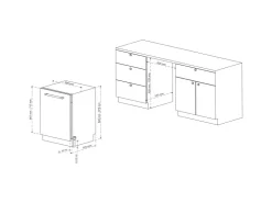 Clearance Telefunken Geschirrspüler Vollintegrierbar 60 cm Einbau Spülmaschine 12 Maßgedecke 6 Programme AquaStop GEV6012D