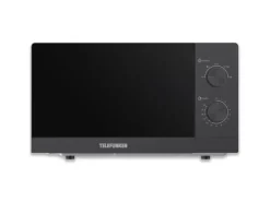 Telefunken Haushaltsgeräte<Mikrowelle Solo Mikrowellengerät Klein mit 20 L Garraum 700 W 5 Leistungsstufen Schwarz B-MW-20-G-B