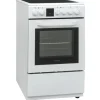 New Telefunken Standherd mit Glaskeramik-Kochfeld Elektroherd Freistehend 50 cm Breit Herd mit Backofen und Kochfeld