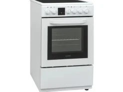 New Telefunken Standherd mit Glaskeramik-Kochfeld Elektroherd Freistehend 50 cm Breit Herd mit Backofen und Kochfeld