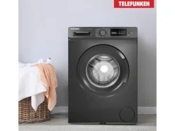 Outlet Waschmaschine 7kg Frontlader 1400 U/Min Inverter Motor AquaStop Schontrommel Dark Inox W-7-1400-A-DI Waschmaschinen