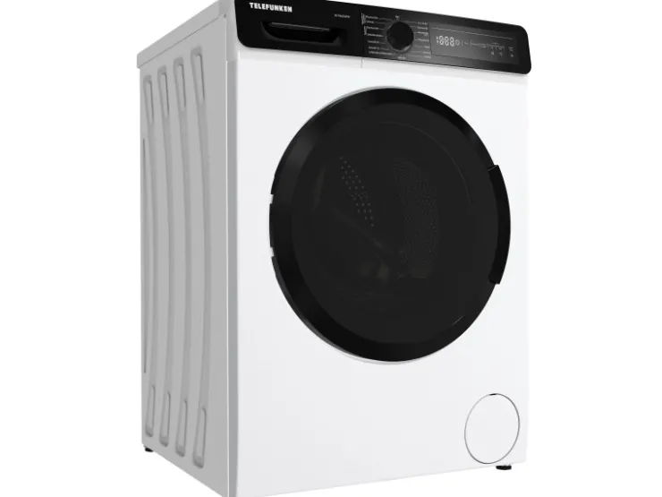 Telefunken Waschmaschinen<Waschtrockner Kombi 9 kg Waschen 6 kg Trocknen Waschmaschine mit Trockner integriert 1400 U/Min Weiß
