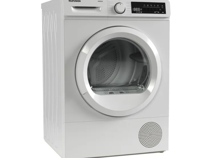 Online Telefunken Wärmepumpentrockner für 8 kg Wäsche Trockner Frontlader Wäschetrockner mit Knitterschutz Leise TWP8CW