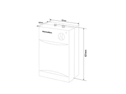 Untertischspeicher UT5SETOVALIS mit Niederdruckarmatur 5 Liter Warmwasserspeicher