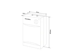 Thermoflow Warmwasserspeicher<Untertischspeicher SETU 5 Liter mit Armatur QMIX12