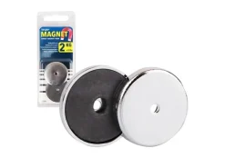 Tifler Kühlschränke<Rundmagnet Mit Chromblende Ø 31 mm Bis 2 kg 2 Stück