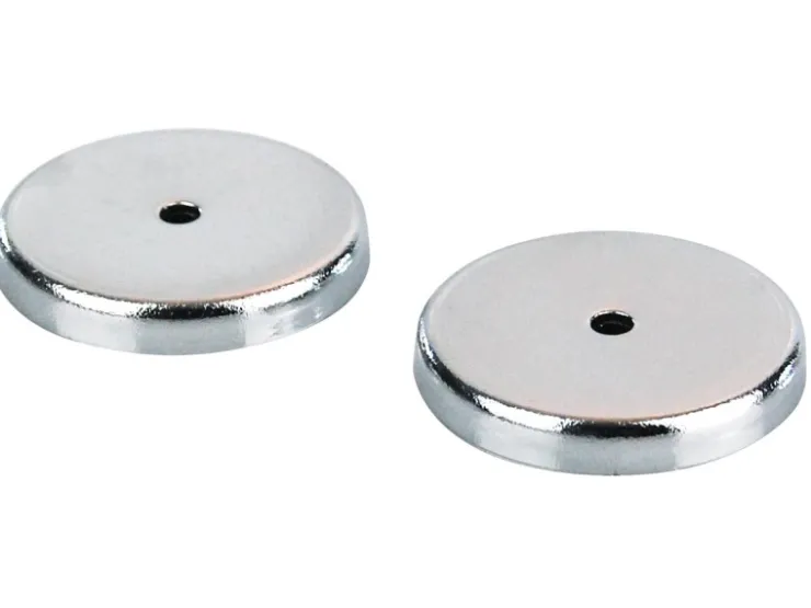 Tifler Kühlschränke<Rundmagnet Mit Chromblende Ø 31 mm Bis 2 kg 2 Stück