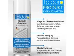 Sale Set 12x Edelstahl Pflegespray 400ml  Edelstahlreiniger für Küche oder Grill Edelstahlpflege Spray als Reinigungsmittel oder Metallreiniger Kühlschränke