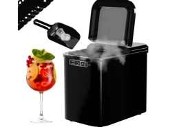 New Eiswürfelmaschine Ice Maker Eiswürfelbereiter Schwarz Kunststoff Haushaltsgeräte|Gefrierschränke